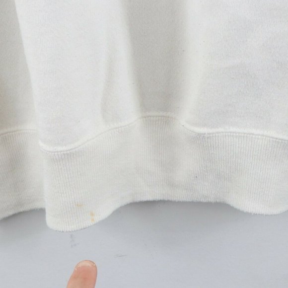 Vintage 90s Earth Day Nature Sweatshirt White USA - Picture 12 of 12